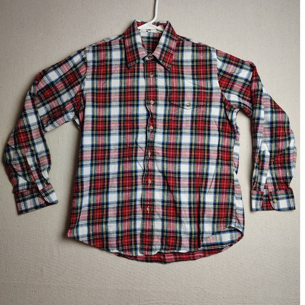 Woolrich Flannel‎ Shirt Plaid Button Up Long Sleeve Outdoor Mens Medium H